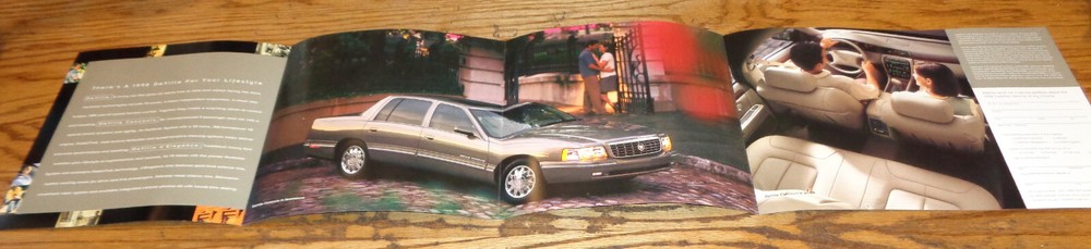 Original 1998 Cadillac DeVille Foldout Sales Brochure 98