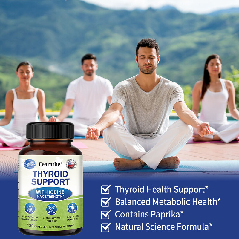 Thyroid Support with Iodine Supplement - Supports Thyroid Function - New Arrival