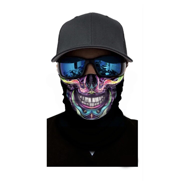 Microfiber Custom neck gaiter with filter