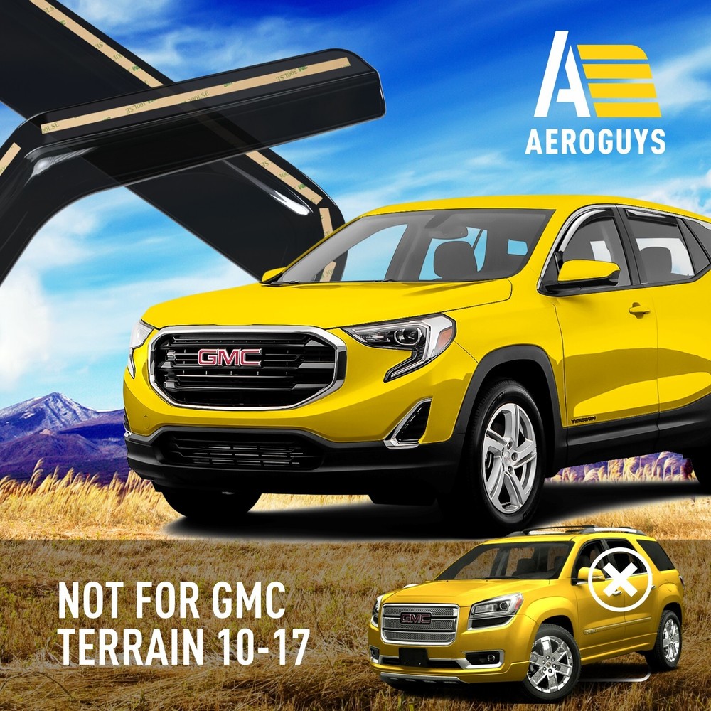 Rain Guards Vent Visors Shade for 2018-2024 GMC Terrain