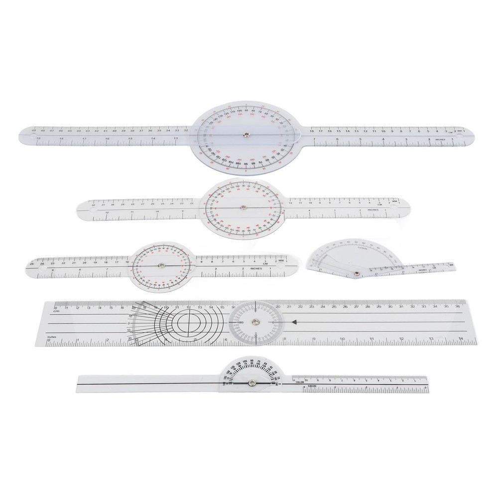6Pcs Spinal Goniometer Joint Angle Protractor Ruler For Joint Recovery
