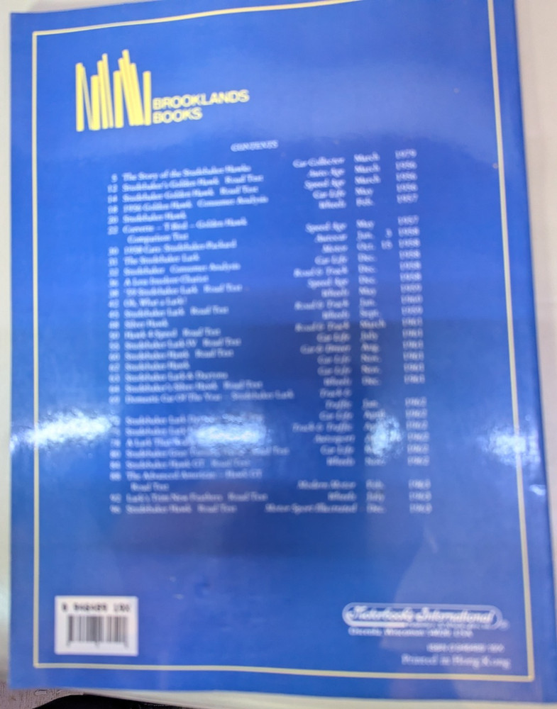 Studebaker Hawks & Larks 1956 - 1963 Book