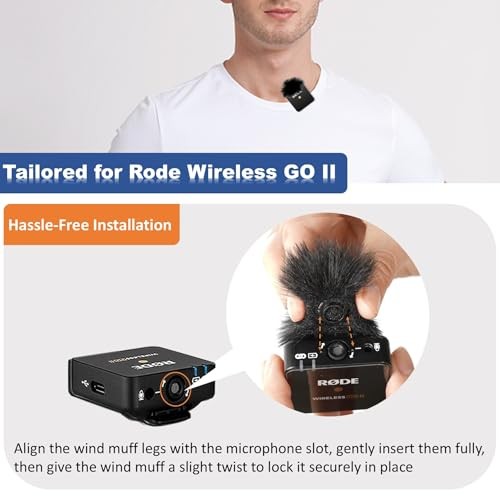 4PCS Windscreen/Pop Filter for (2nd Gen) Rode Wireless Go II 4PCs-Gray
