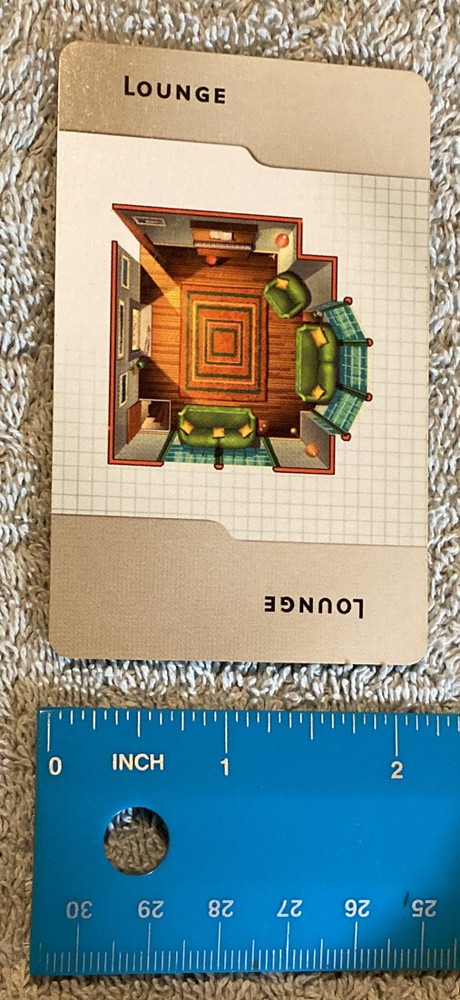 Clue 2005 Room Card Lounge Replacement Piece