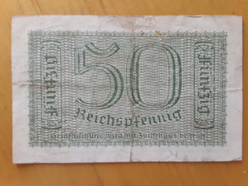 50 Reichspfennig 1940 WWII Germany