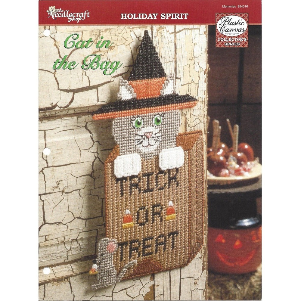 Cat In The Bag Plastic Canvas Pattern The Needlecraft Shop