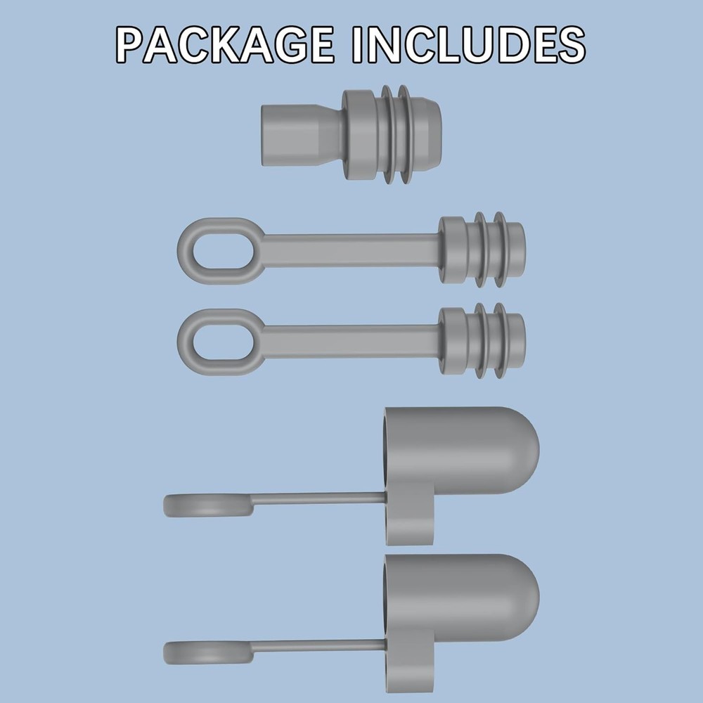 Durable Gray Silicone Protective Caps for Starlink Mini - Easy Installation