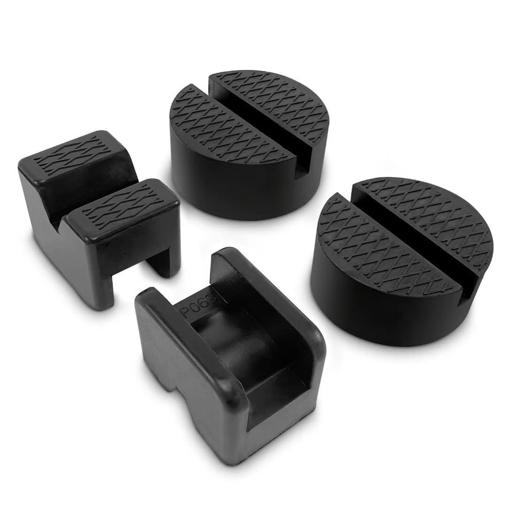Rubber Jack Pad Pinch Weld Adapter, Universal Slotted Frame Rail Protector for