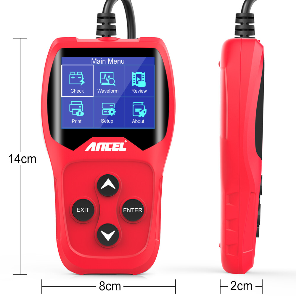BA201 Battery Load Tester Car Digital Analyzer Alternator Cranking Charging Test