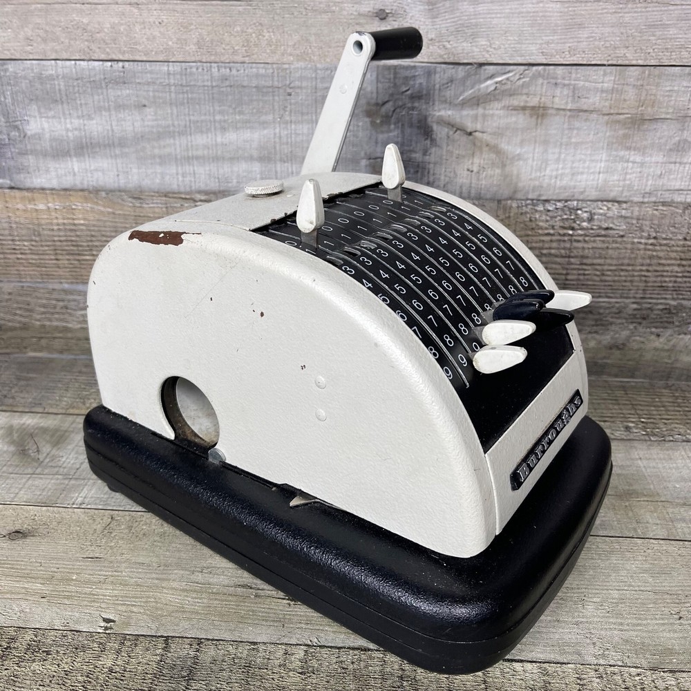 Burroughs Protectograph Check Writer Untested For Parts