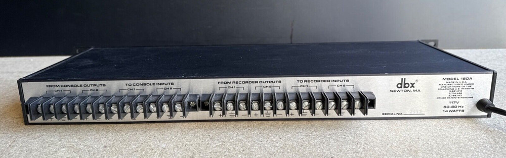 Noise Reduction System DBX 180A Type I