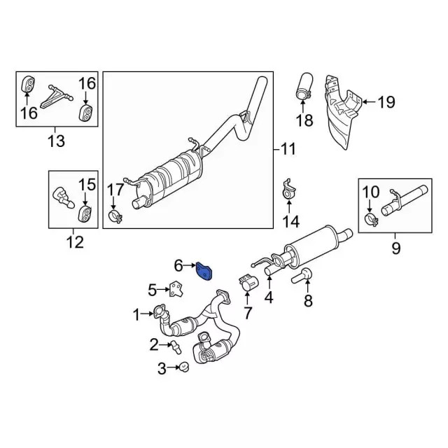 Genuine Ford Exhaust System Hanger Bracket BC3Z5260A
