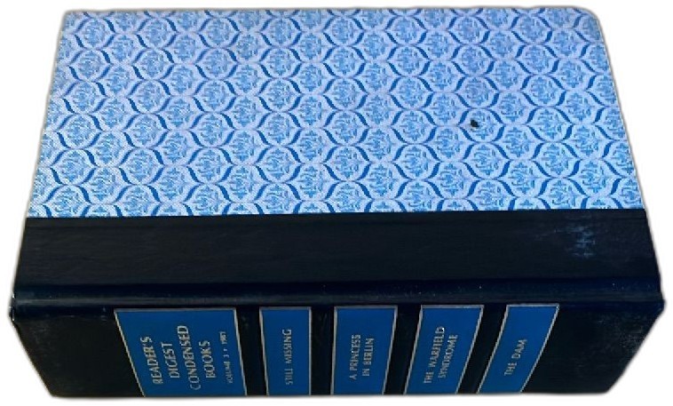 Readers Digest Condensed Books 1981 First Edition Blue Patterned Hardback Volume