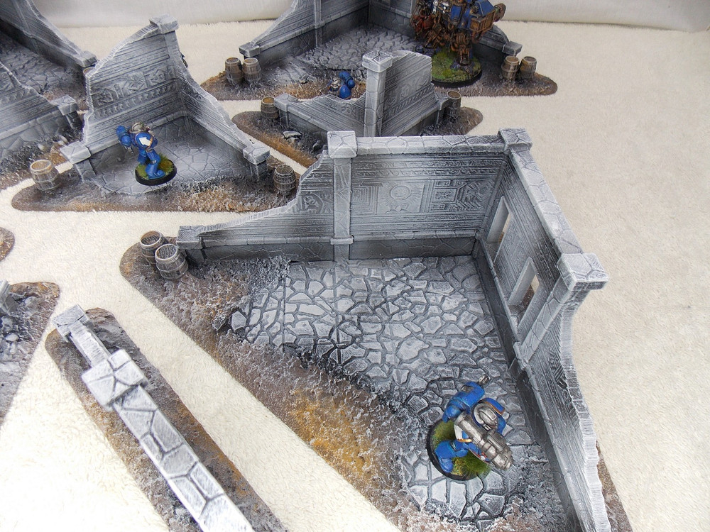 WARGAMING TERRAIN PAINTED, MEGA BUNDLE SET OF 10 PIECES