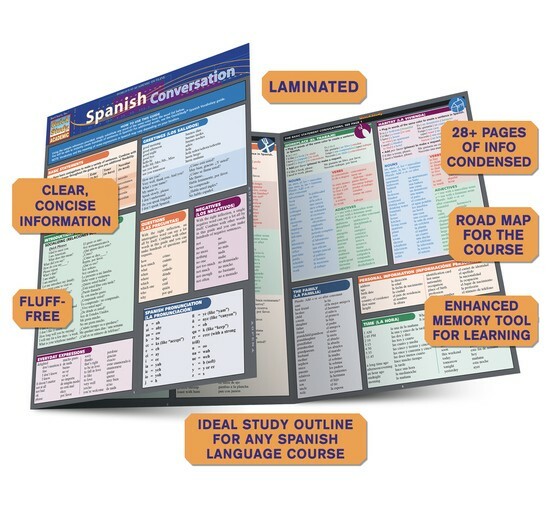Brand New; QuickStudy | Spanish Conversation Laminated Study Guide
