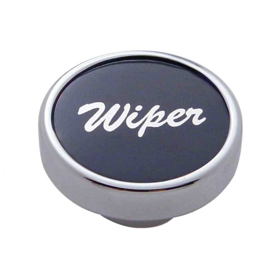 "Wiper" Dash Knob - Black Aluminum Sticker