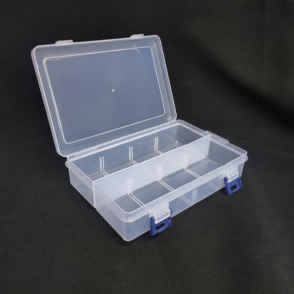Storage Box 8 Grids Adjustable Compartment Display Organizer Dustproof