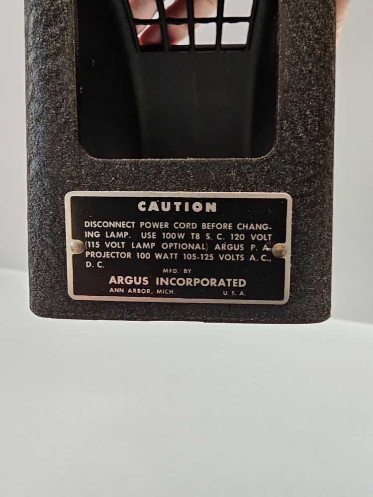 Vintage ARGUS Slide Projector W/ Case Tested Works Great