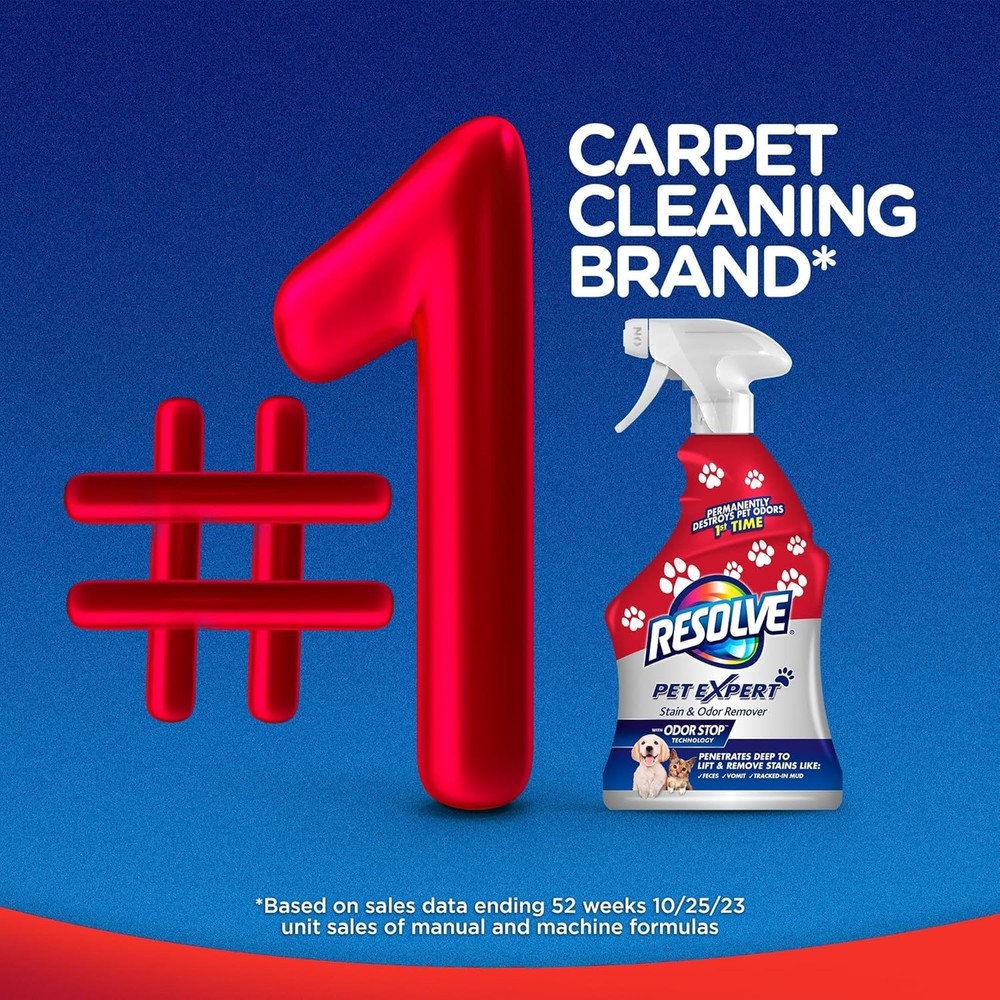 Versatile 22oz Carpet & Upholstery Cleaner - Antibacterial Pet Stain Solution