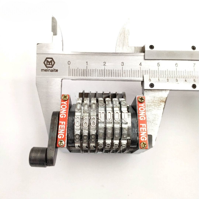 18.9" GTO Numbering Machine 7 Digits Horizontal Forward 901234 Numerator
