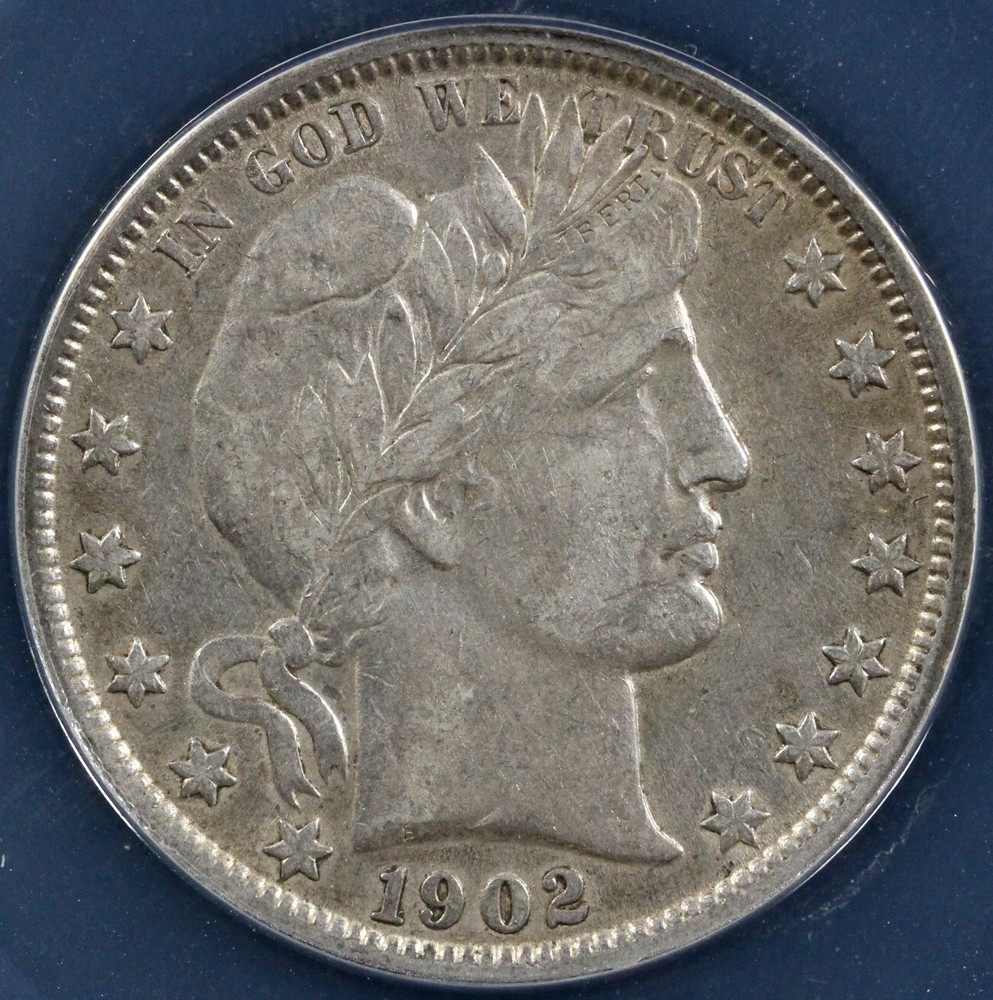 1902 50c Barber Half Dollar ANACS EF 40