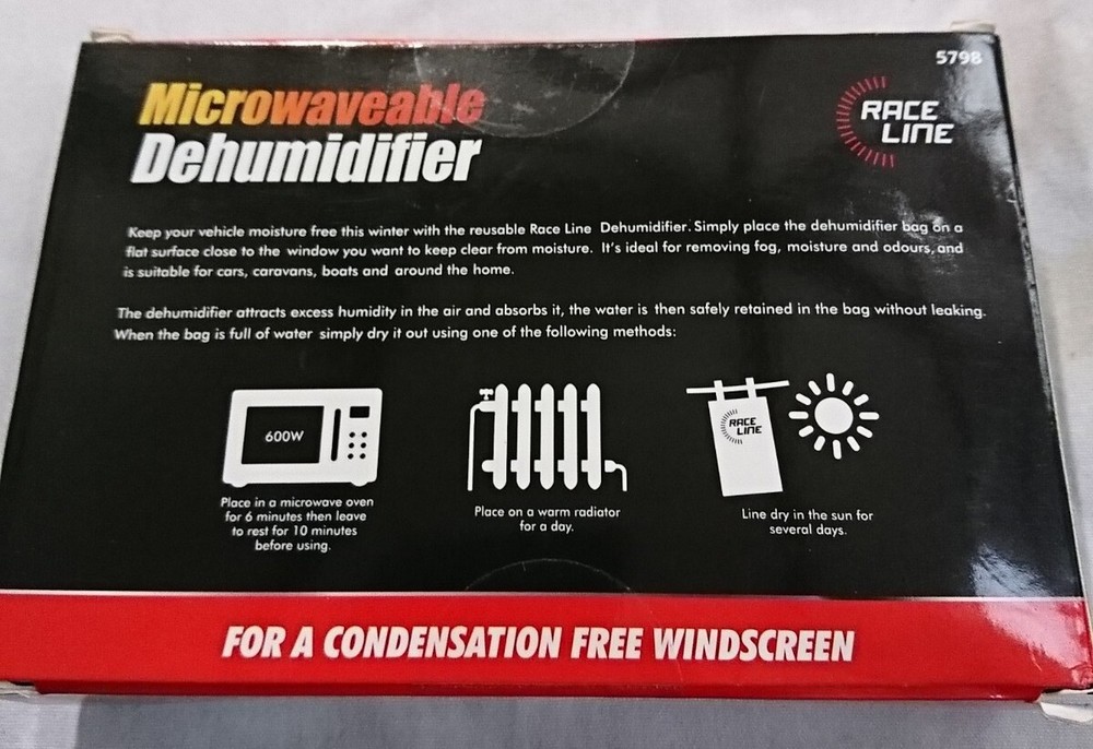 Race line 5798 Microwaveable Dehumidifier. 300g
