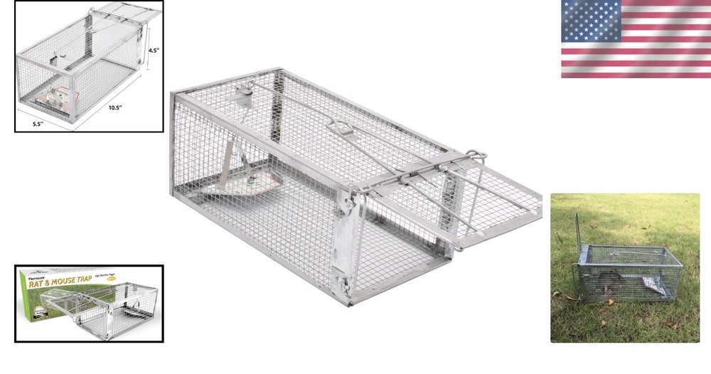 Innovative Patented Rodent Trap - Effortless Catch-and-Release Solution