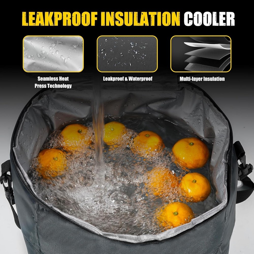 Ultimate 100L Car Trunk Organizer with Cooler - Oxford Material Storage Solution