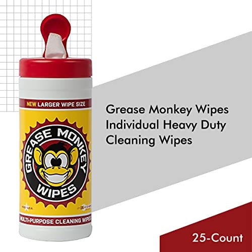 Grease Monkey Wipes, Multi-Purpose, Heavy Duty Cleaning Wipes Assorted Sizes