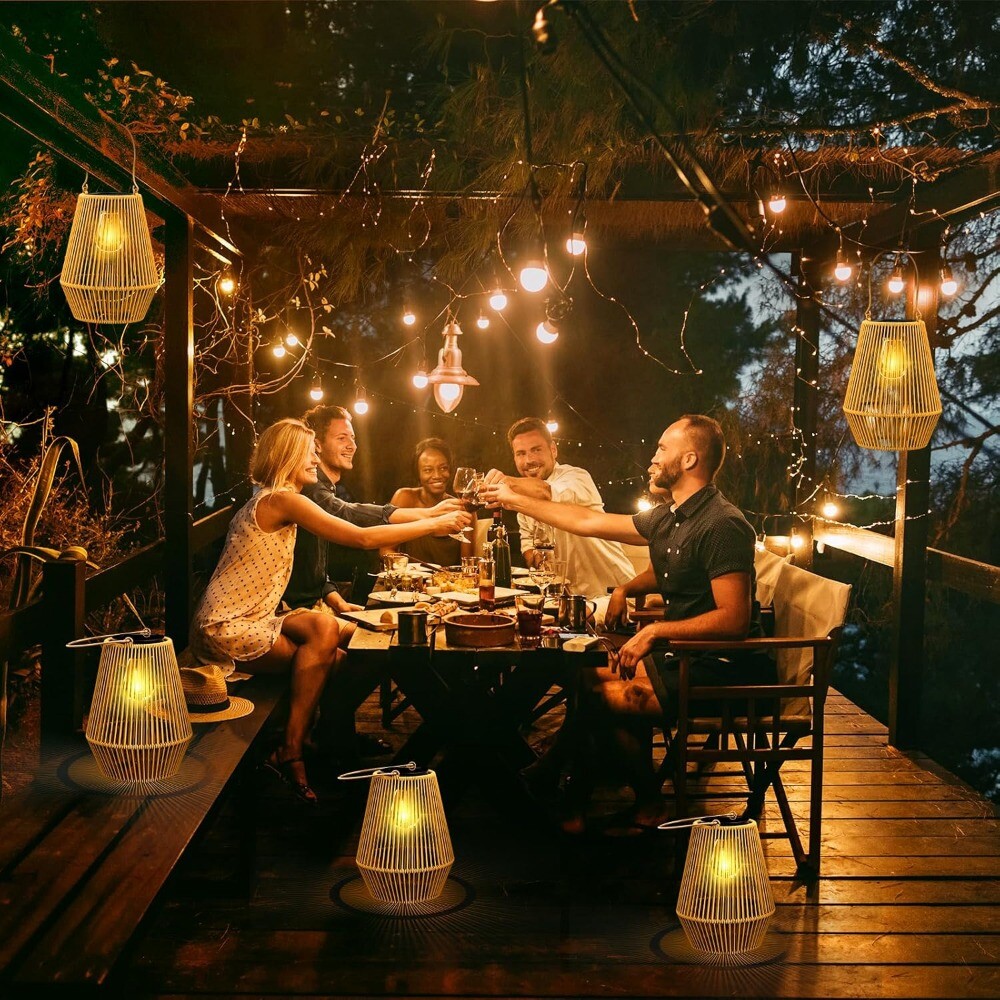 1 Pack Solar Lanterns, Solar Lanterns Outdoor Waterproof 1 pack Country Rustic