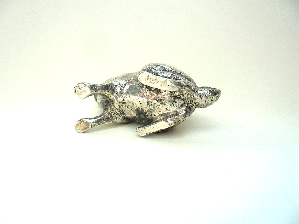 Sterling Silver Rabbit / Hare Pepperette Figure