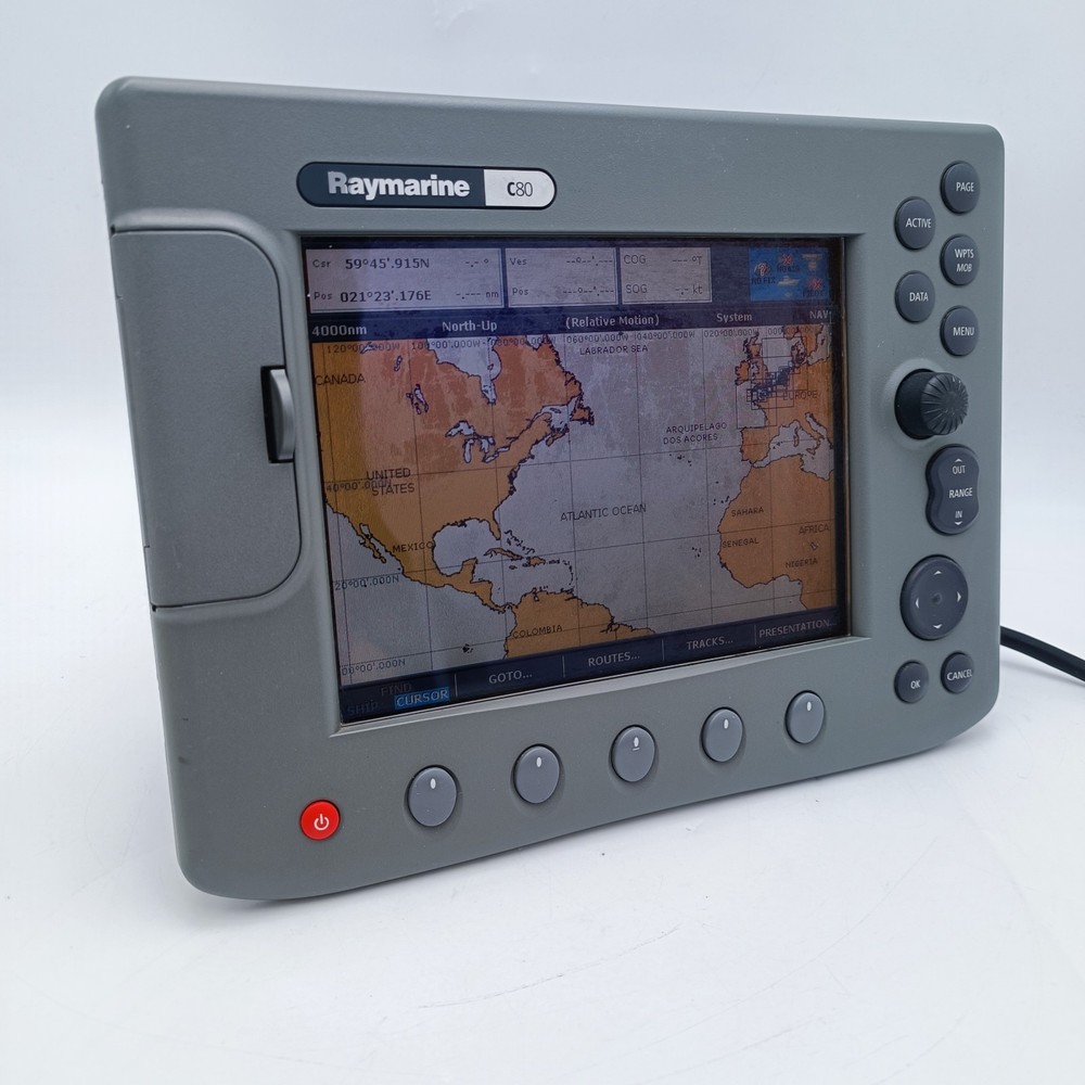 Raymarine C80 Chartplotter GPS Fishfinder Radar 8.4 LCD Display MFD E02020 Sonar