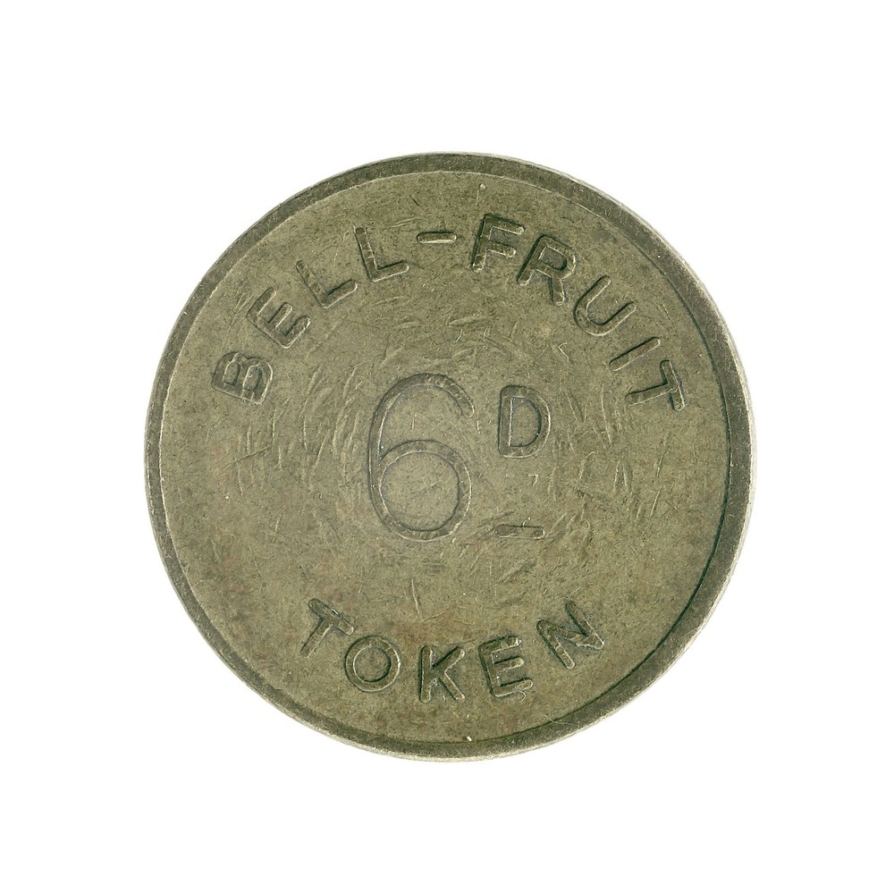 Great Britain Bell Fruit 6d Token