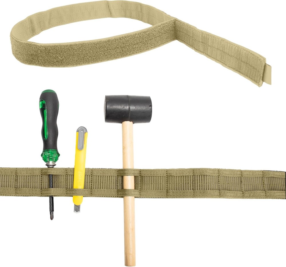 Double-Layer Tactical MOLLE Belt, Quick Release Heavy-Duty Utility Belt