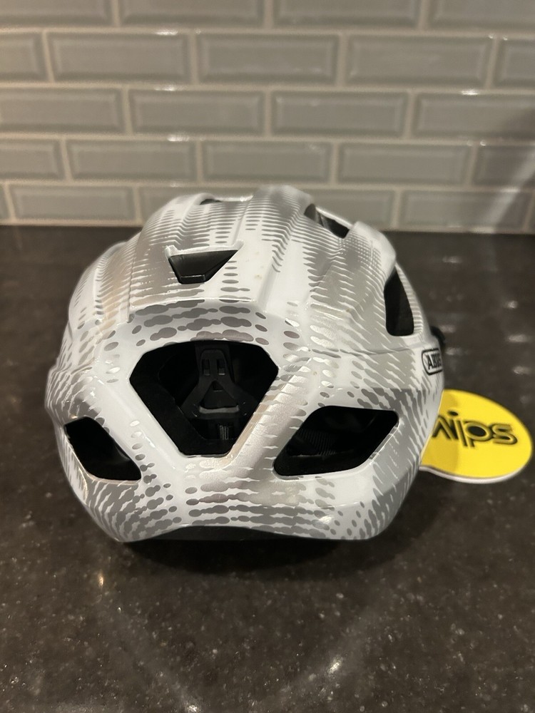 NEW MIPS Mactor Abus White & Silver Brain 🧠 Protection System - Size 51-55 cm