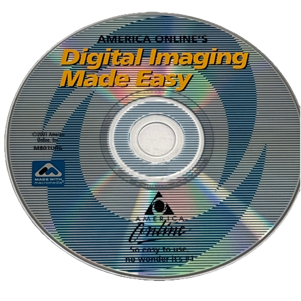 AOL Digital Imaging Made Easy - PC Software Program CD-Rom