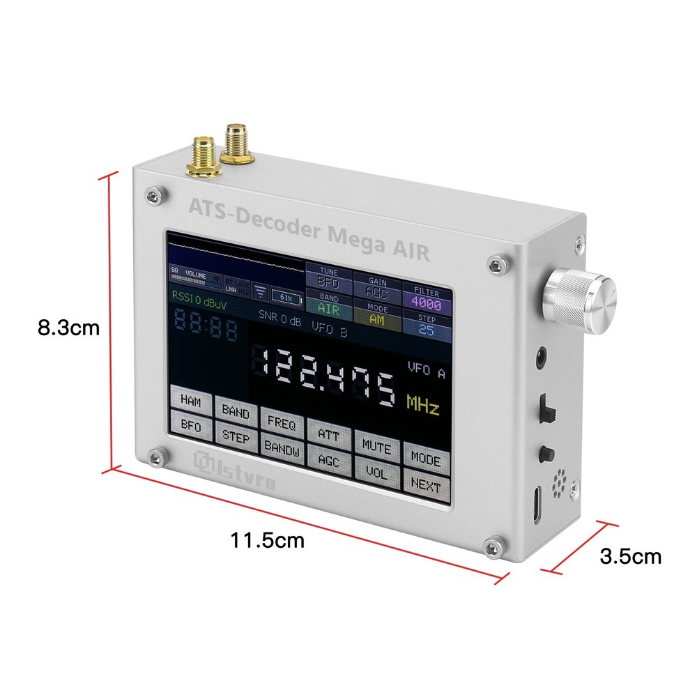 4" ATS Decoder Si4735 Full Band Radio Receiver FM RDS AM Bluetooth,AIR
