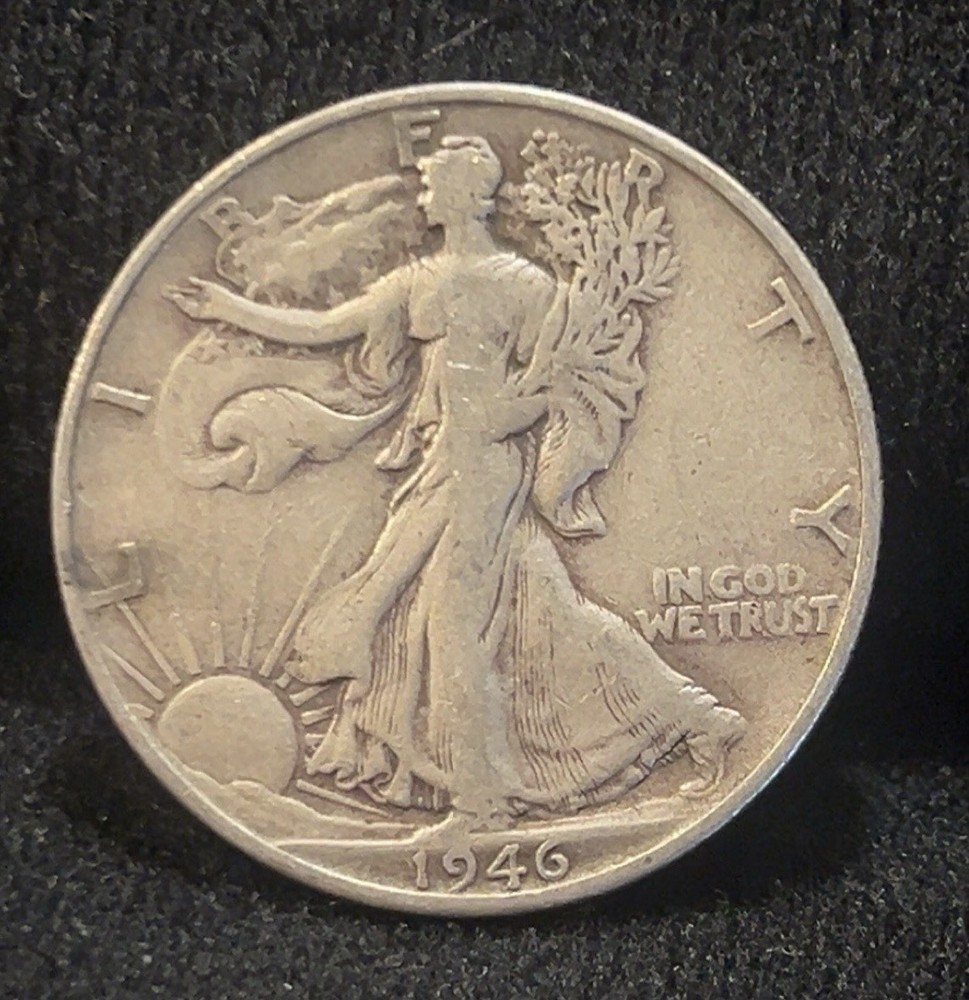 1946 S Walking Liberty Half Dollar 90% Silver