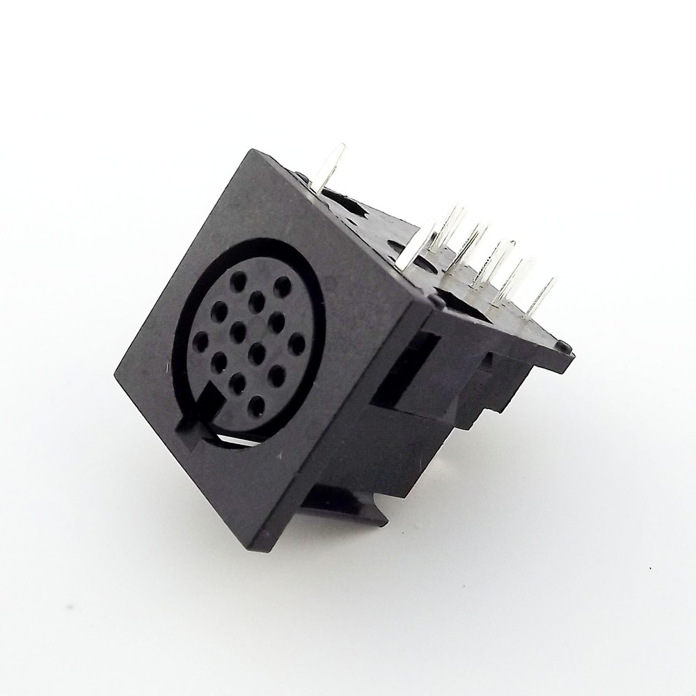1pcs DIN 13 Pin Circular Jack Female Panel Mount PCB Mount Connector Adapter