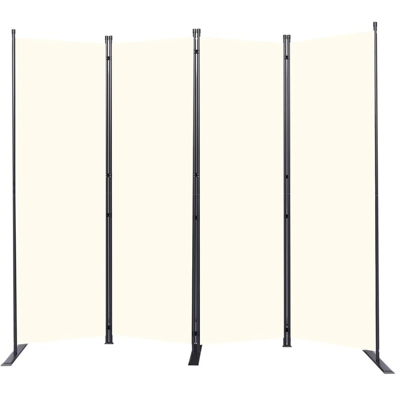 Portable Folding Room Divider Privacy Screen Adjustable 4 Panel Partition New