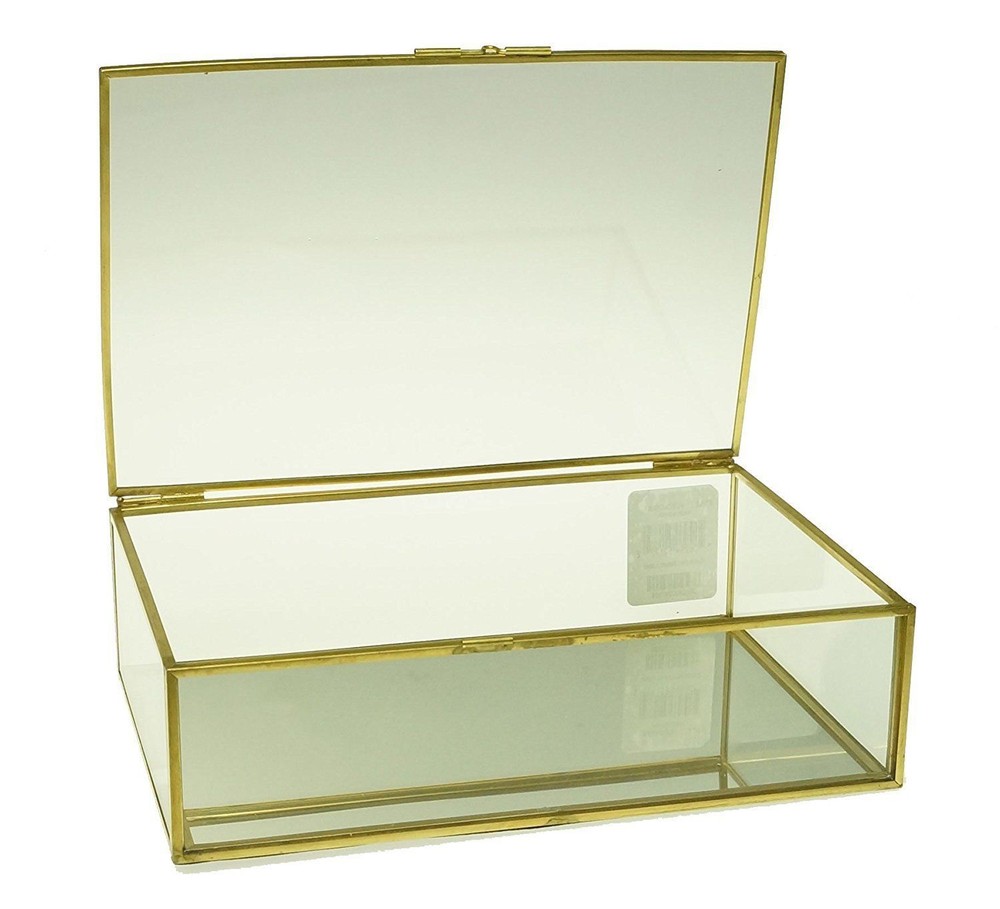 Design Studio Medium Glass Box Gold