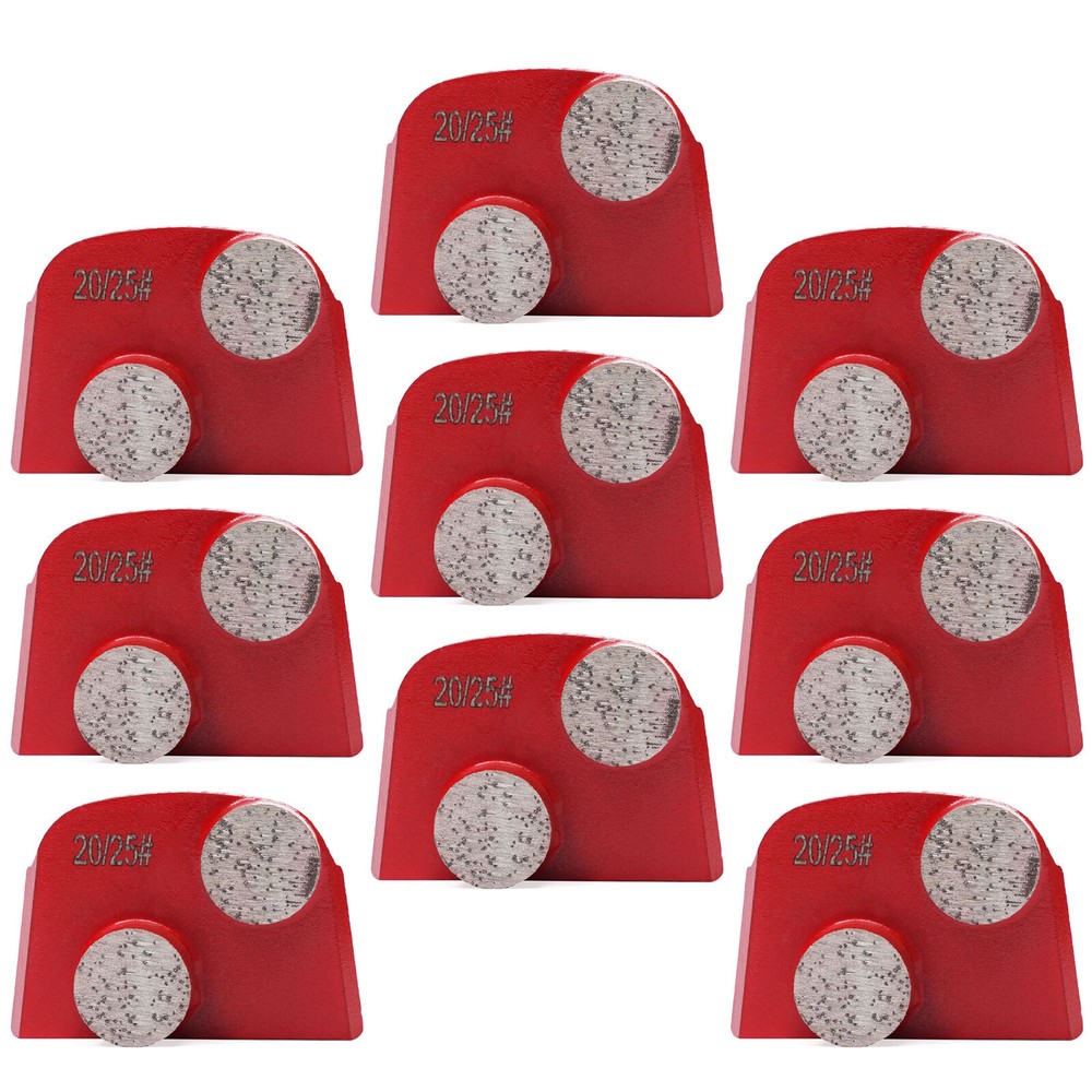 Diamond Grinding Segments Medium Bond 20/25 Grit Durable for Concrete 9 Pack NEW