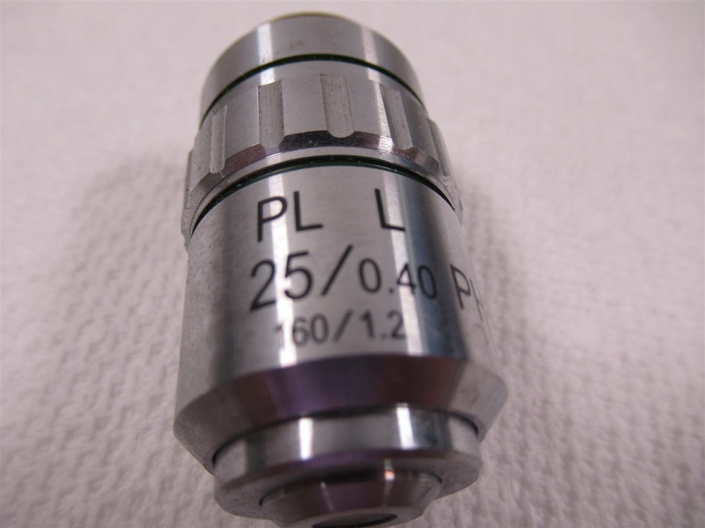 Jenco Inverted Compound Microscope Objective Lens PL L 25x PHP2 160mm 0.40