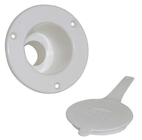 Scandvik 10014P White Container & Cap for Showers