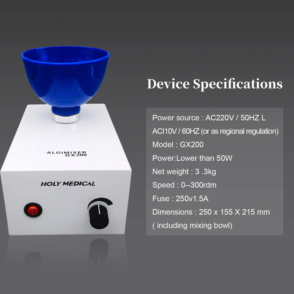 GX200 Dantal Lab Automatic Alginate Mixer Impression Material Stirring Machine