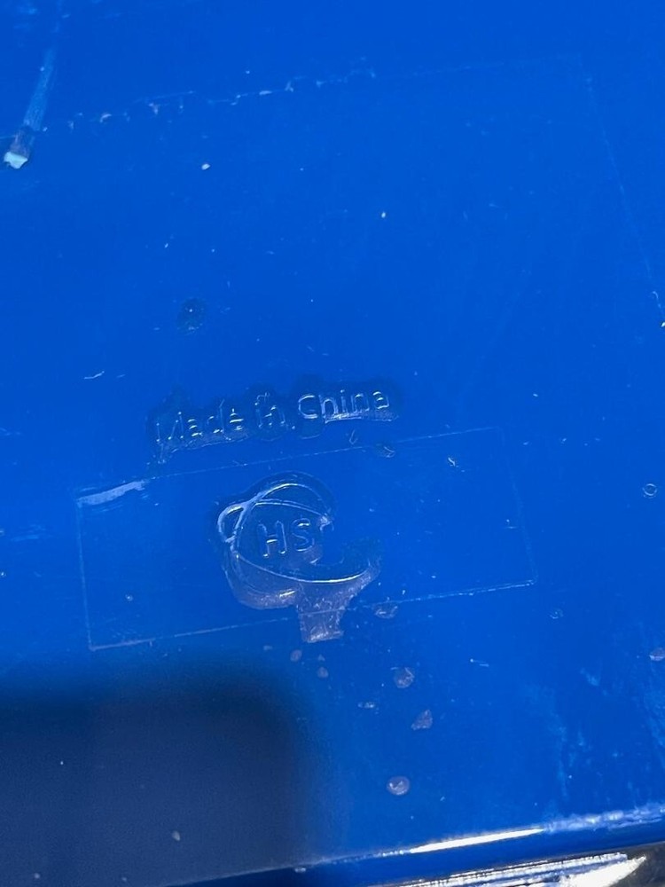 USED HS MICROSCOPE SLIDE BOX BLUE CASE STORAGE HOLDS 100 SLIDES(G)