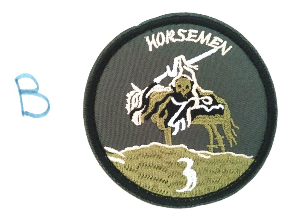 1 pc SEAL TEAM 3 HORSEMEN Emb patch Hook back