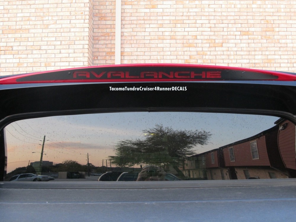 FITS Chevy Avalanche 3rd Brake Light Decal 2011 2012 2013 LTZ PAINTED CLADDING