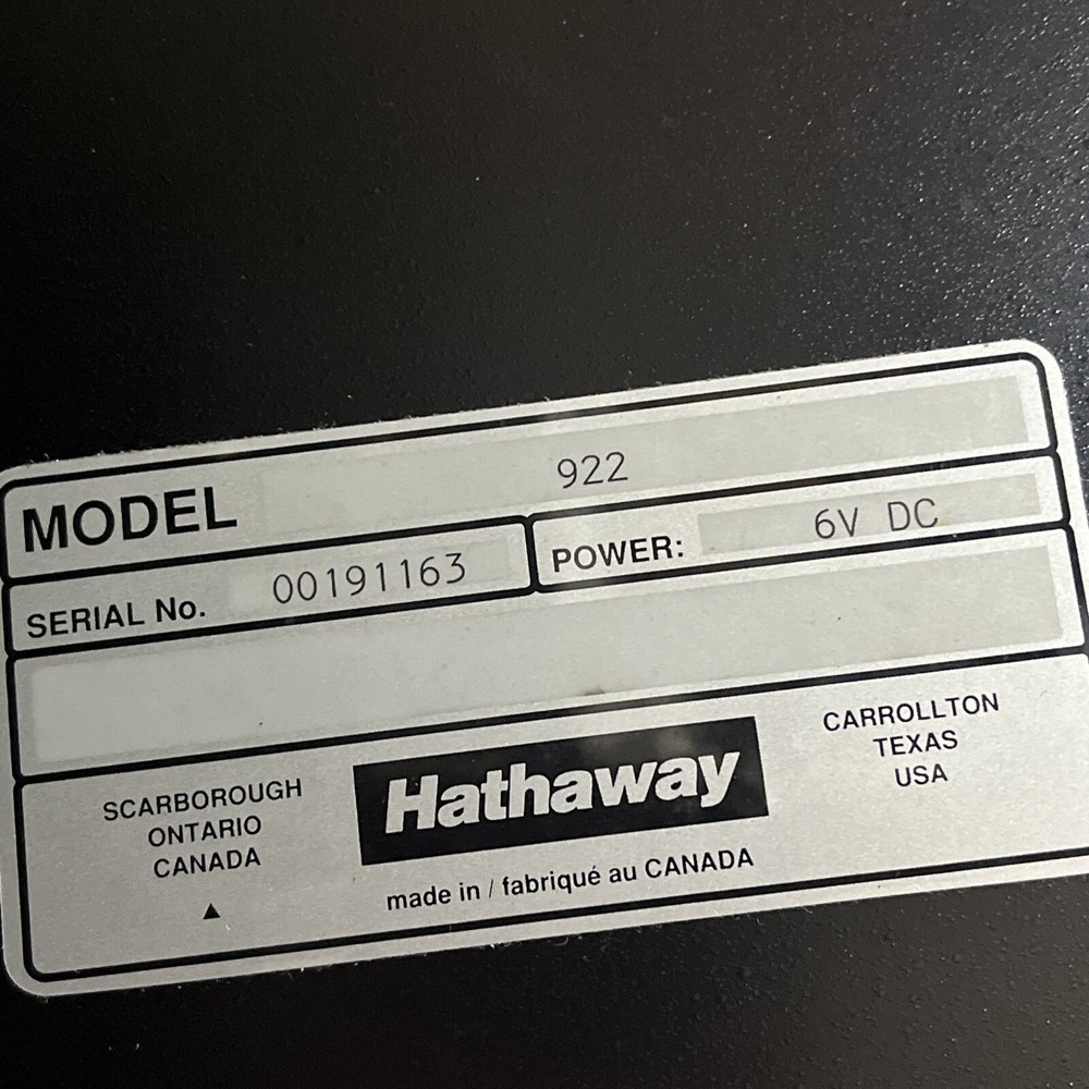 HATHAWAY DHT-920-CA MASTERCAL PROMAC CALIBRATION SYSTEM