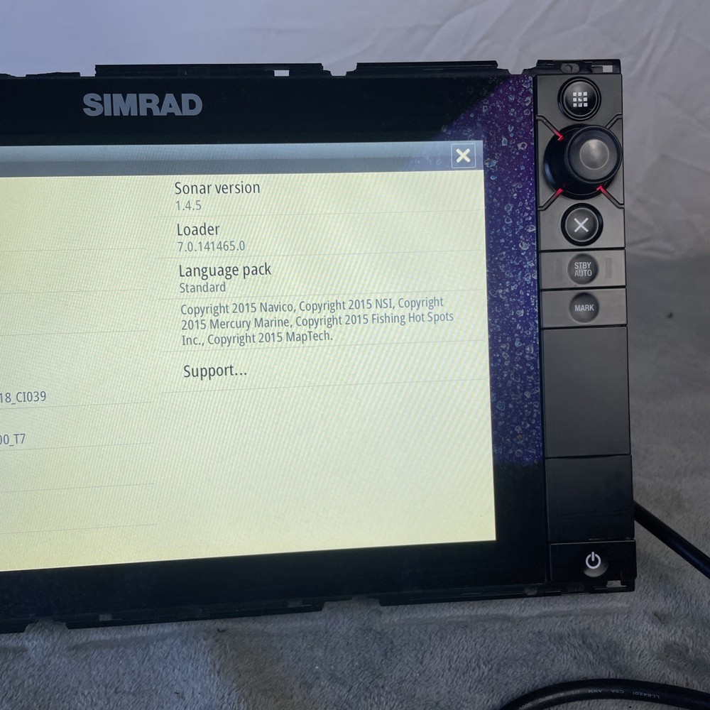 Simrad NSS12 Evo2 12" Touchscreen MFD Chartplotter Head Unit With Power Cord